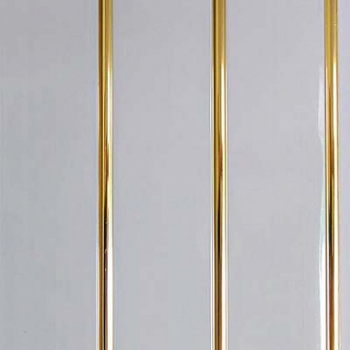 Потолочная панель ПВХ 3-х секционная золото (240Х3000Х8)