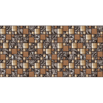 Листовая панель "Мозаика 2 квадрата бронза" 960х480