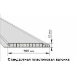 Стеновая панель ПВХ Олимпия "Вагонка" (100х3000х10мм)