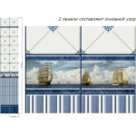 Стеновая панель ПВХ Корабли (250Х2700Х8)