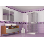 Стеновая панель ПВХ Капли росы фиолетовый (250Х2700Х8)