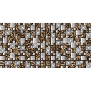 Листовая панель "Мозаика 2 квадрата темная" 960х480
