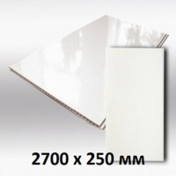 Стеновая панель ПВХ Олимпия Белый классик (250х2700х10мм)
